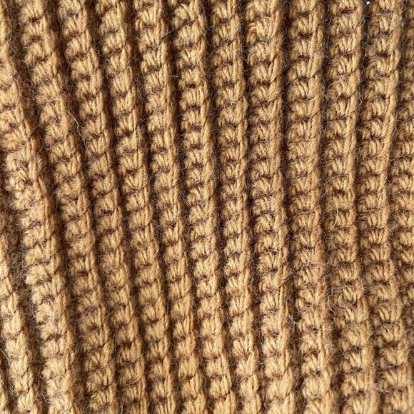 Hand Crafted Unisex Cozy Neutral Knit Toque Burnt Orange/Gold Sz OS NWOT - Picture 5 of 7